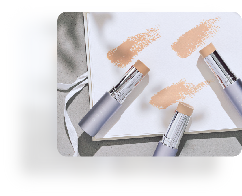 ifoo FIX FOUNDATION 全3色 製品とテクスチャー