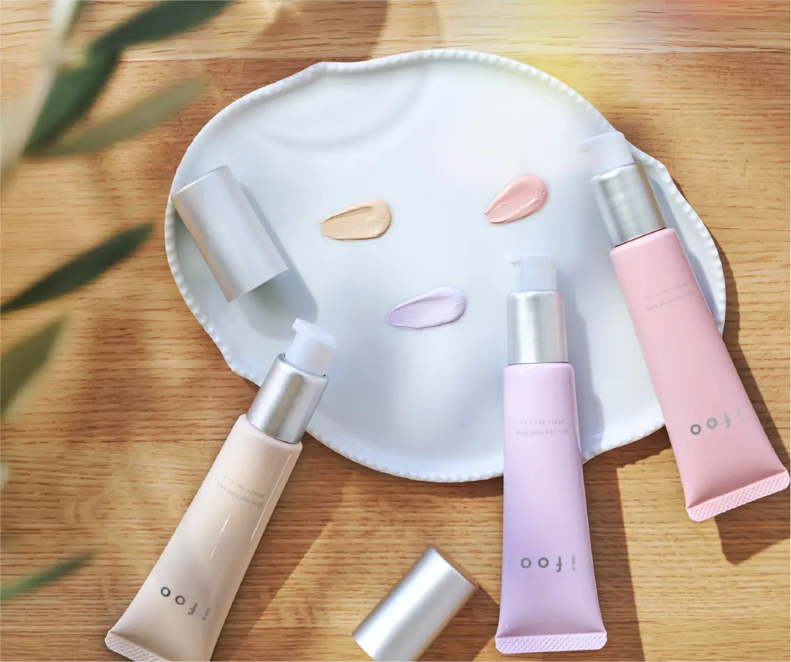 ifoo SKIN FILM PORE BASE 全3色 製品とテクスチャー