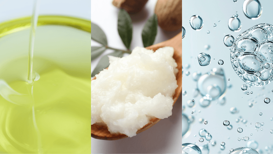 保湿美容液成分イメージ スクワラン・シア脂・セラミドNP